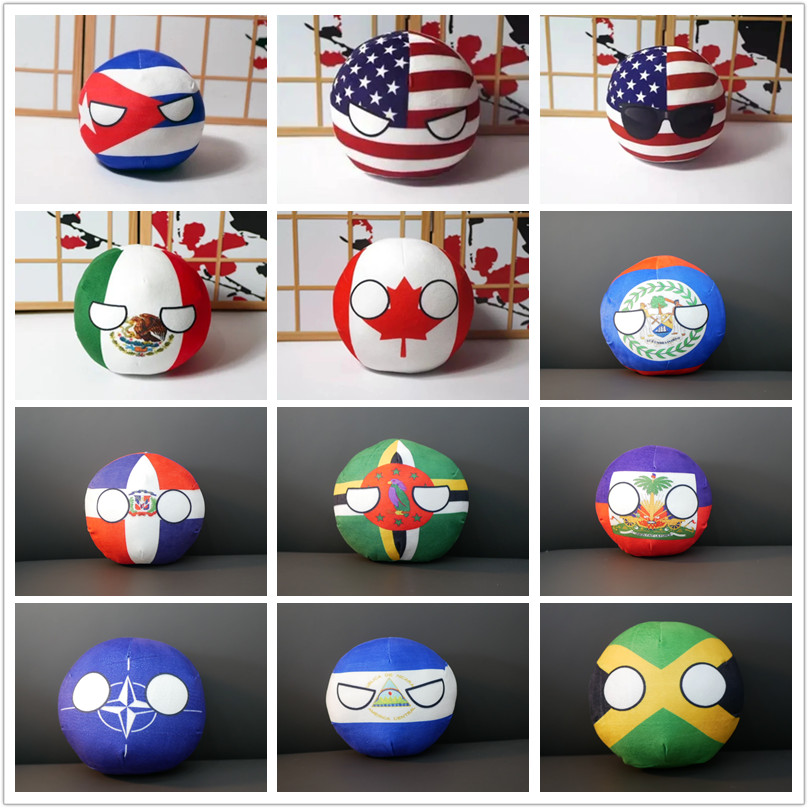 Board Game Jamaica - Countryballs Pluszowa lalka Kuba Meksyk USA