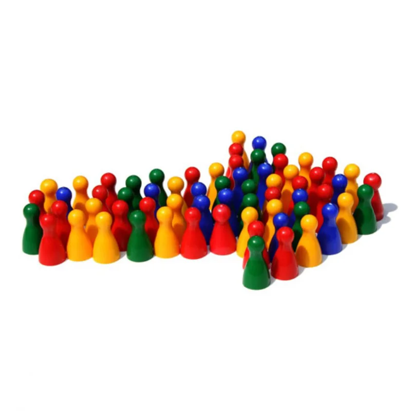 Chess Set Wooden - 10 sztuk/zestaw kolorowe szachy gra planszowa
