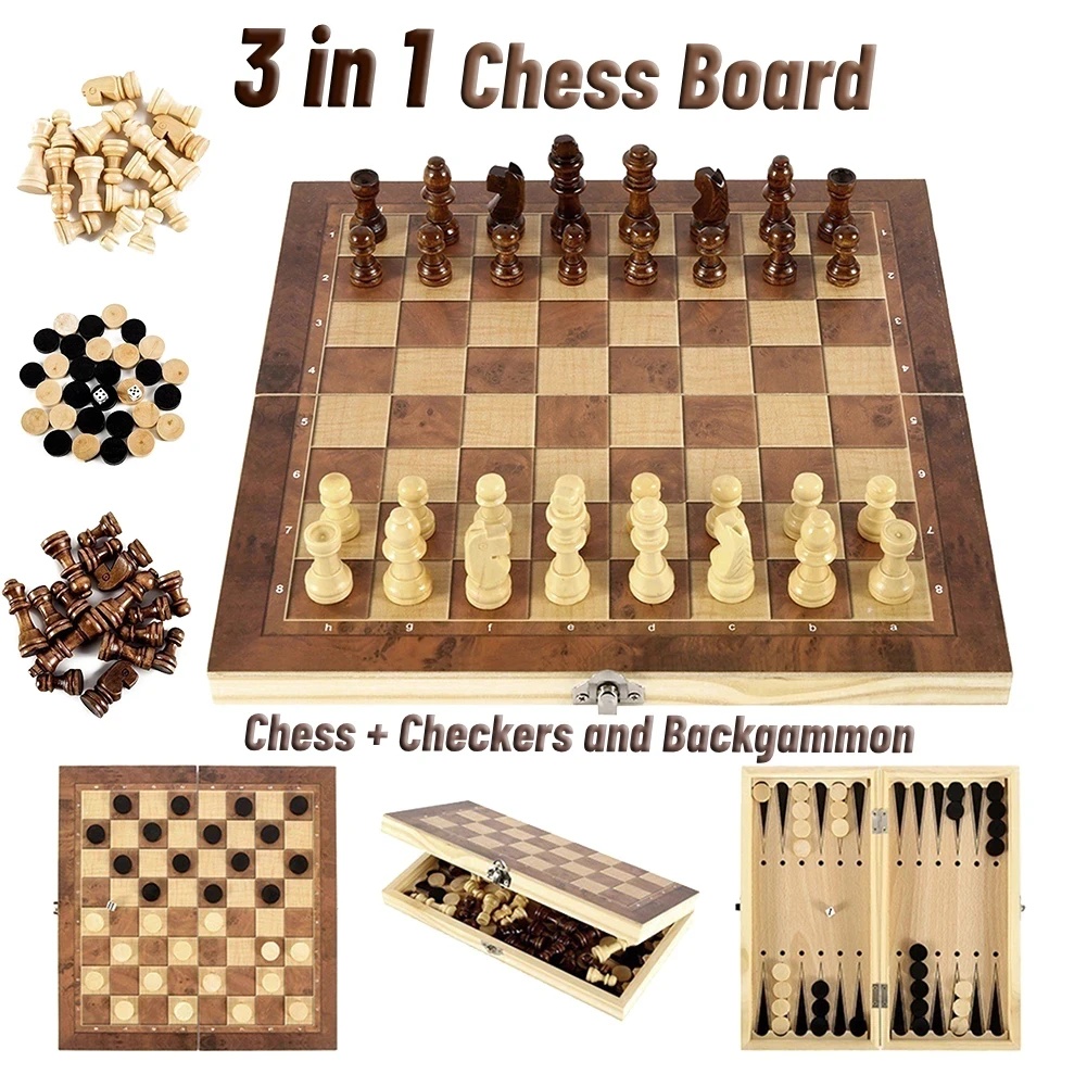 Board Game Zenith - Zestaw drewnianych gier 3 w 1: