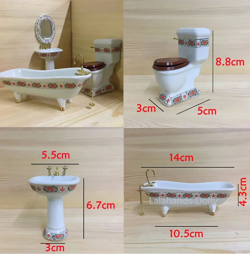 Miniature Terrain Set - 4 sztuk/zestaw domek dla lalek Mini