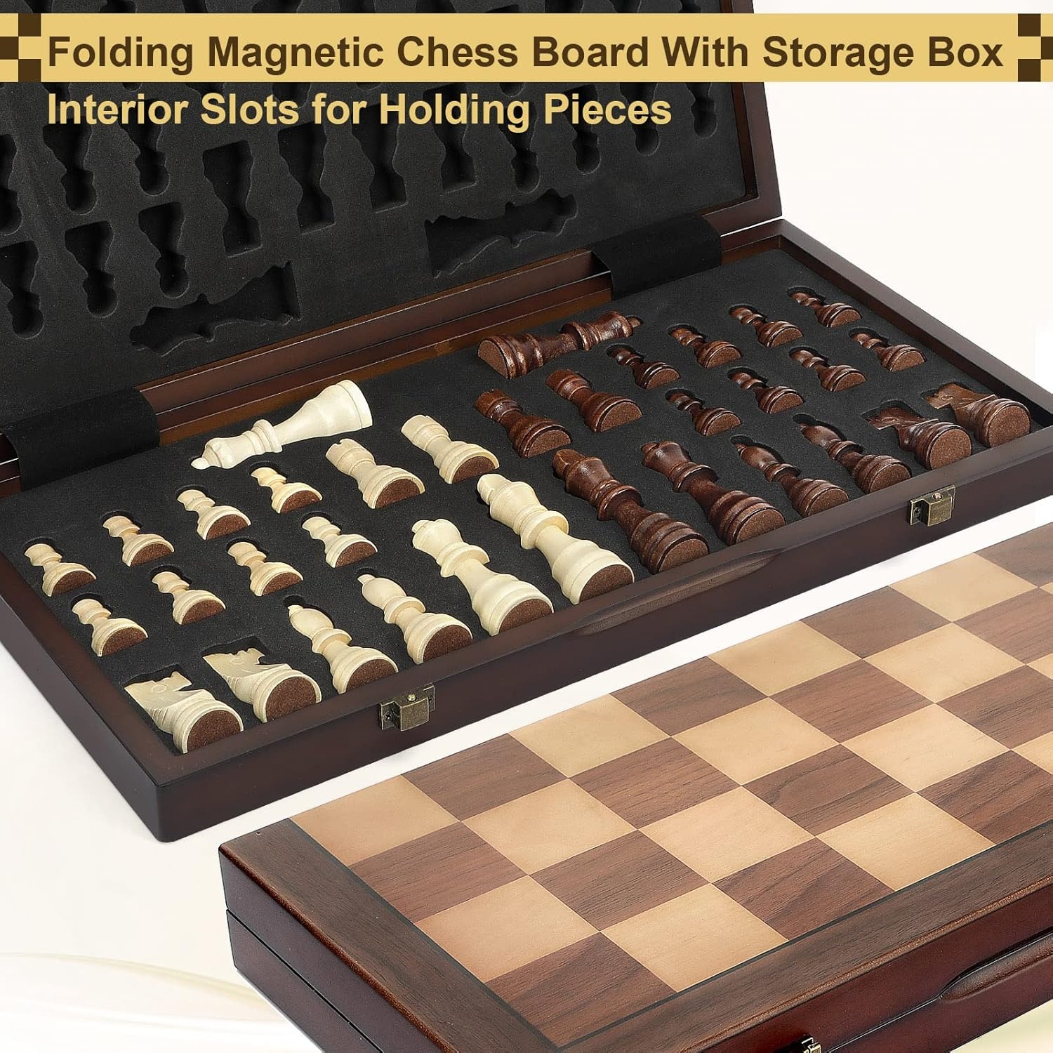 Drewniany zestaw szachowy 39 c – Chess Set Wooden recenzja i cena