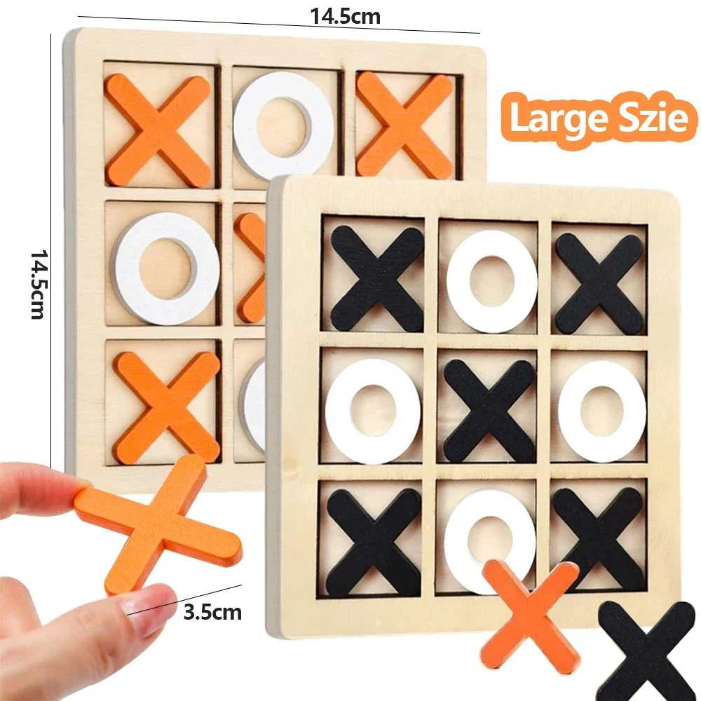 Drewniana gra XO Tic Tac Toe M – Board Game Education recenzja i cena