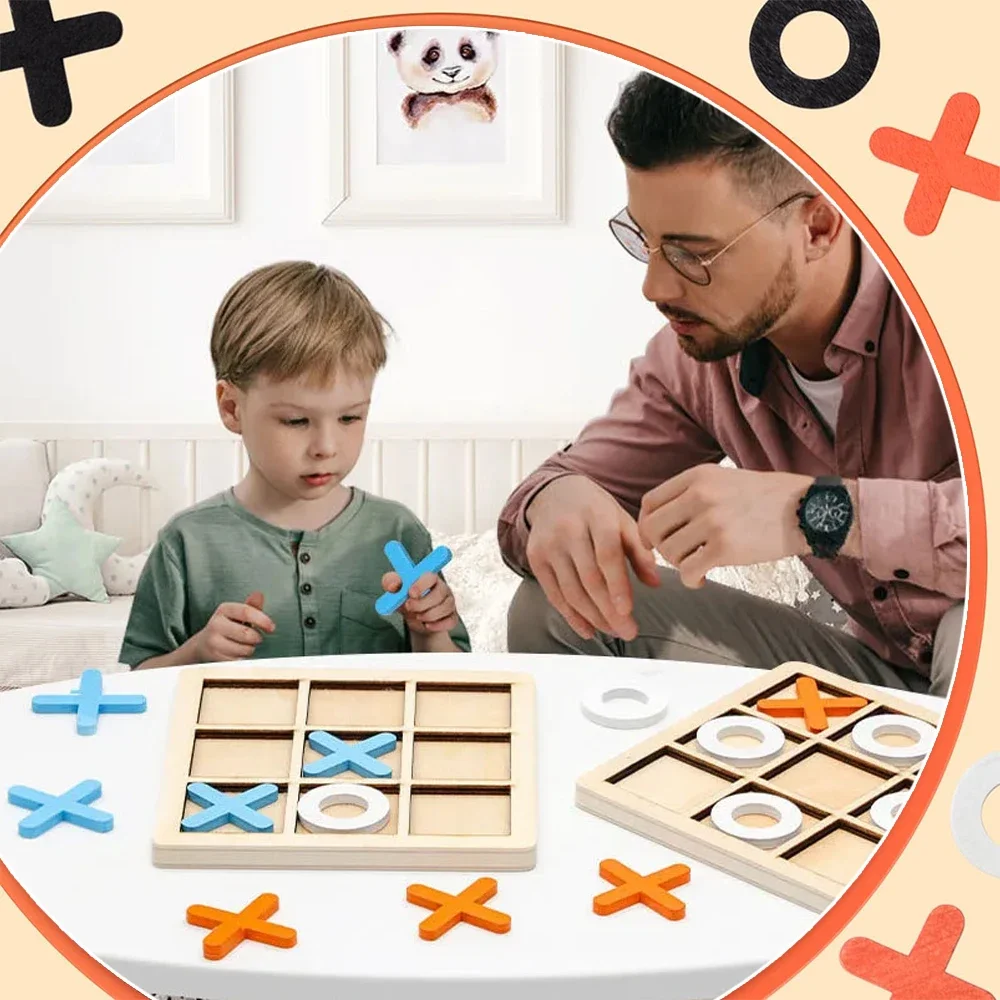 Drewniana gra XO Tic Tac Toe M – Board Game Education recenzja i cena