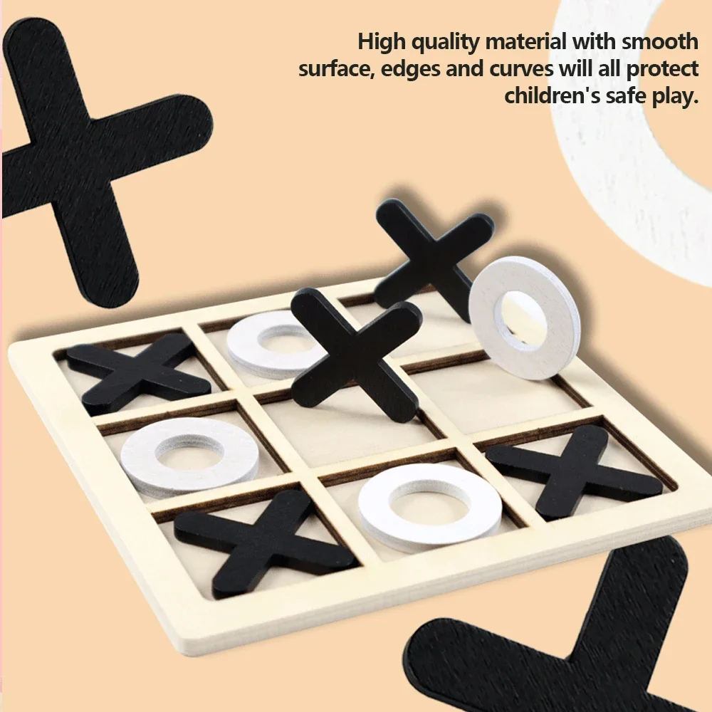Drewniana gra XO Tic Tac Toe M – Board Game Education recenzja i cena