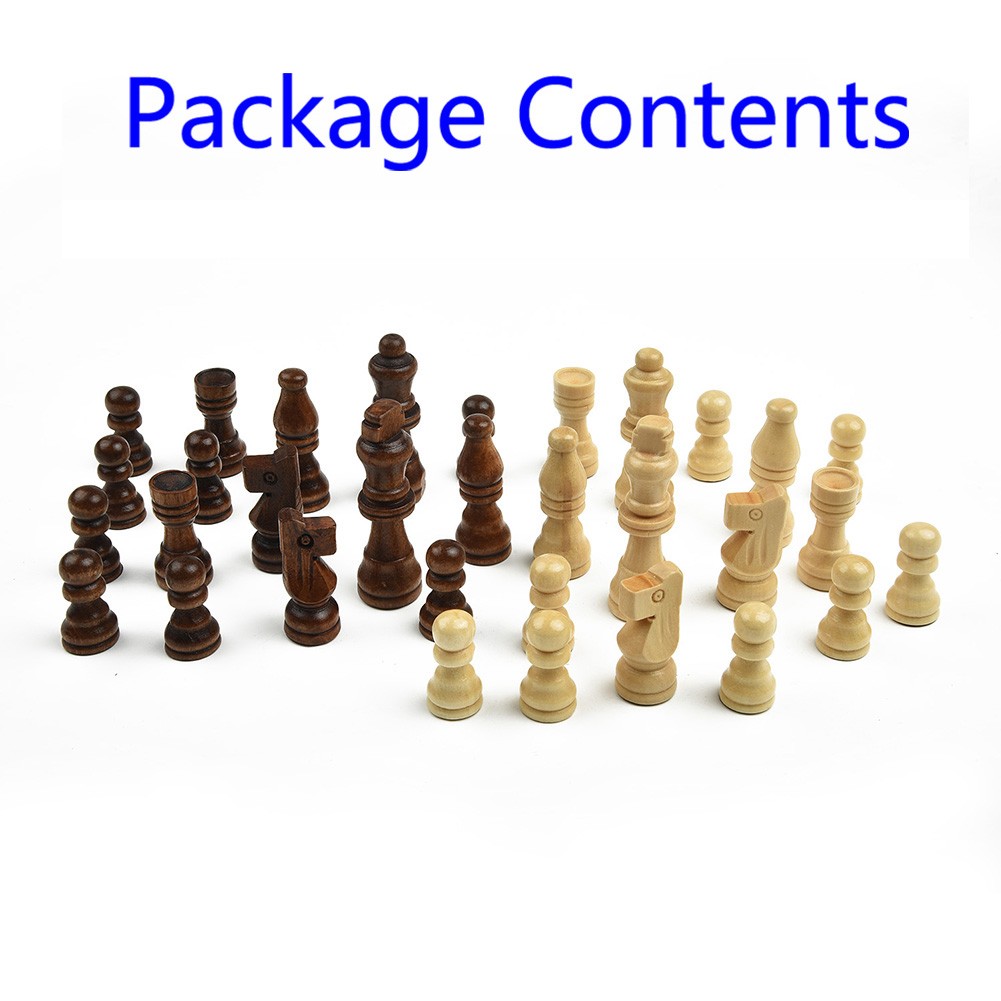 32-elementowy drewniany zestaw – Chess Set Wooden recenzja i cena